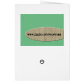 retro monogram - T Cards (Back)