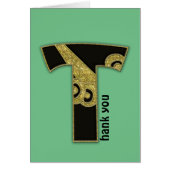 retro monogram - T Cards (Front)
