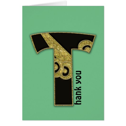 retro monogram - T Cards (Front)