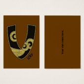 retro monogram - V (Front & Back)