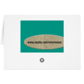 retro monogram - V Cards (Back Horizontal)