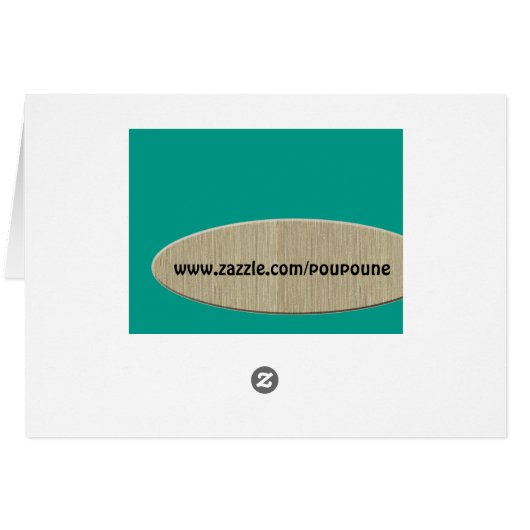 retro monogram - V Cards (Back Horizontal)