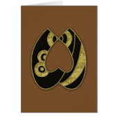 retro monogram - W Cards (Front)