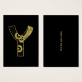 retro monogram - Y (Front & Back)