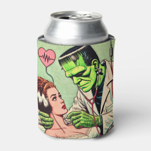 Retro Monster Love Comics Can Cooler