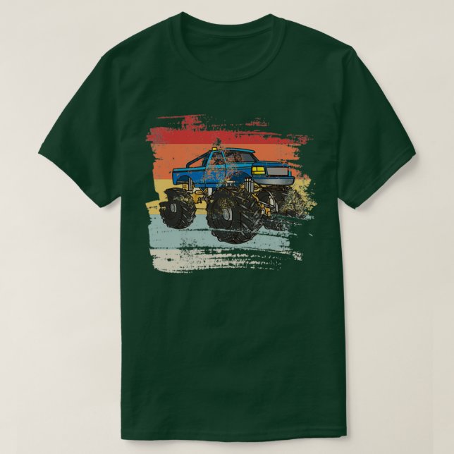 Retro Monster Truck 5 T-Shirt (Design Front)