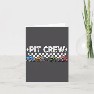 Retro Monster Truck Family T Crew Matching Birthda Card