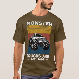 Retro Monster Truck Vintage Monster Trucks Are My  T-Shirt