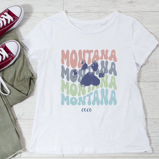 Retro Montana Dog Mom T-Shirt (Creator Uploaded)
