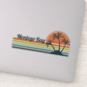 Retro Montego Bay Sunset Sticker