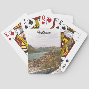Retro Montenegro Kotor Bay Poker Cards