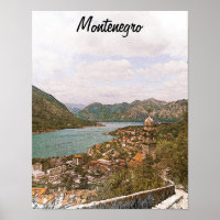Retro Montenegro Kotor Bay