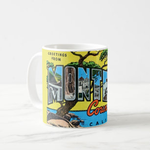 Retro Monterey County CA Greeting Mug