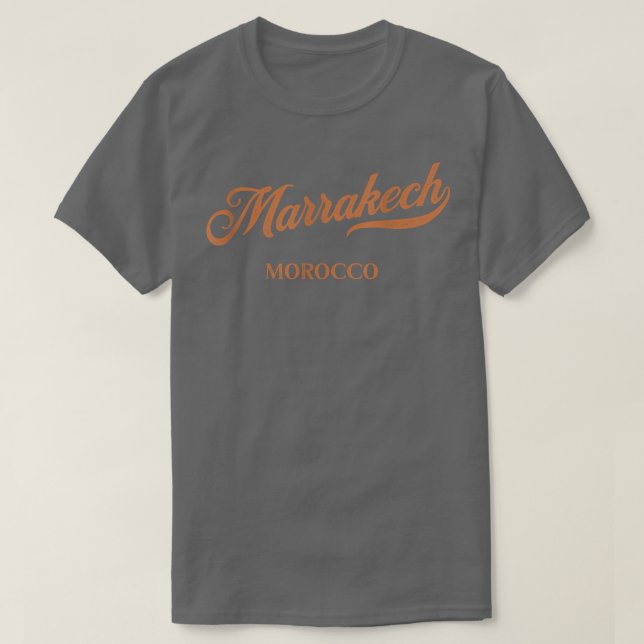 Retro Morocco CityVintage Marrakech  T-Shirt (Design Front)