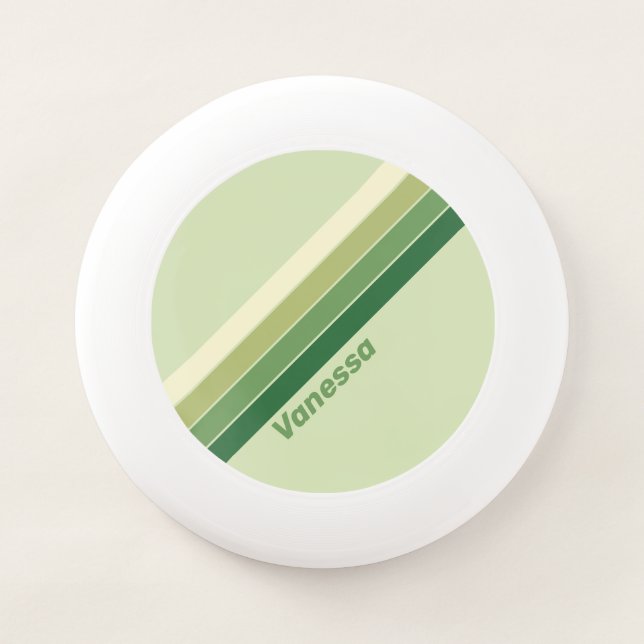Retro Moss Rainbow with Name Wham-O Frisbee (Front)