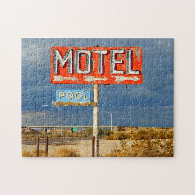 RETRO MOTEL SIGN PUZZLE (Horizontal)