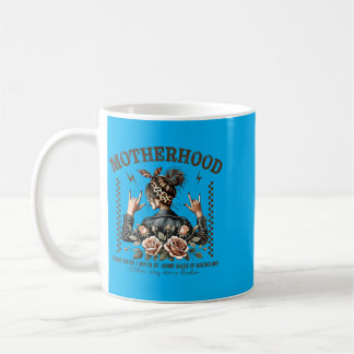 Retro Motherhood Funny Mothers Day Rock Mama Mom Coffee Mug