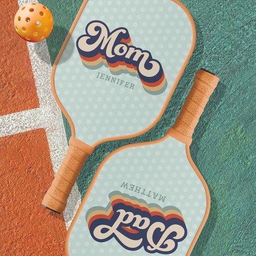 Retro Mothers Day Gift Sports Pickleball Paddle