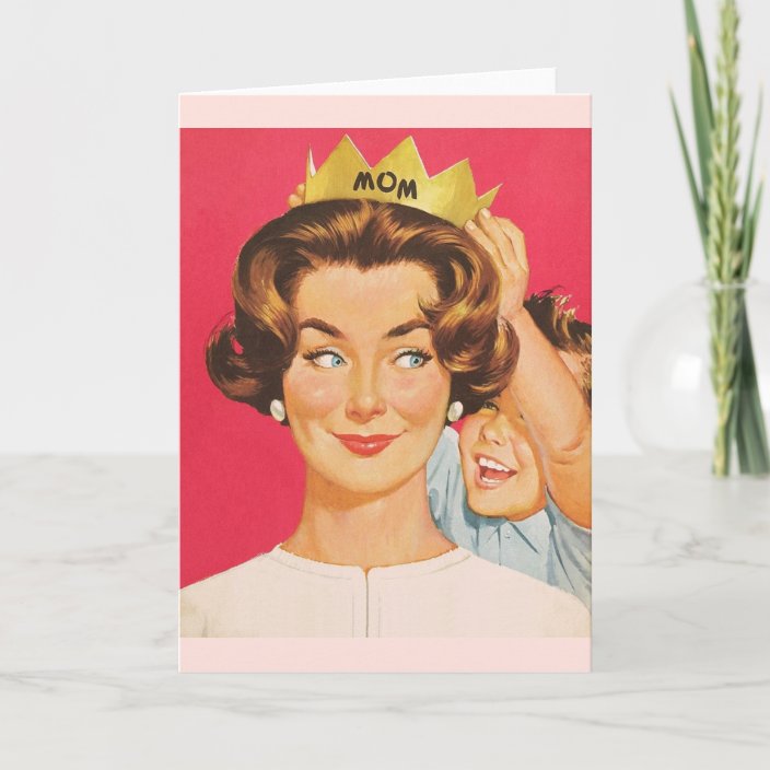 Retro Mothers Day Greeting Card 