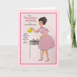 Retro Mother's Day Greeting Card