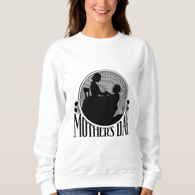 Retro Mother's Day Silhouette Sweatshirt (Front)
