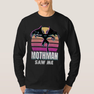 Retro Mothman 80s Cryptid Sunset T-Shirt