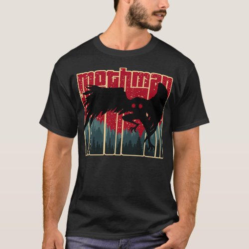 Retro Mothman  Original West Virginia Cryptid Artw T_Shirt