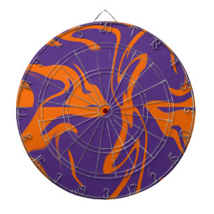 Retro Motion Orange & Purple  Dart Board