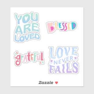 Retro Motivational Sticker Collection - Vintage Qu