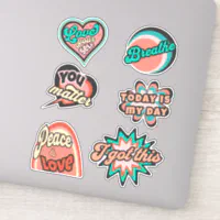 Motivational Sticker Pack, Zazzle