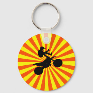 RETRO MOTOCROSS KEYCHAIN