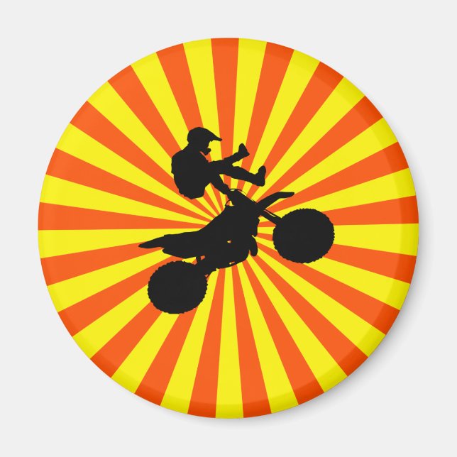 RETRO MOTOCROSS MAGNET (Front)
