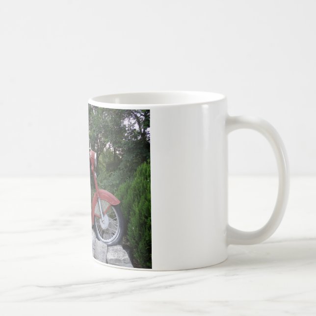 Retro motorbike Classic White Mug (Right)