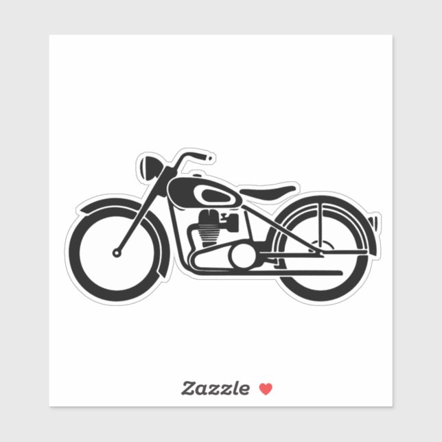 Retro Motorbike Lover Gift Idea sticker (Sheet)