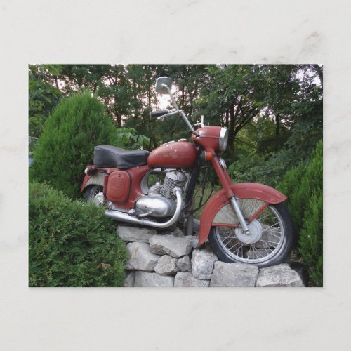 Retro motorbike Postcard