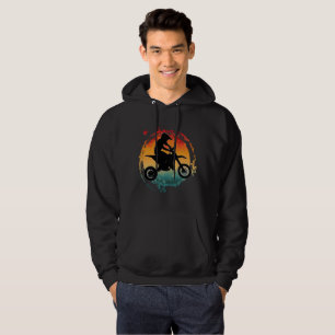 RETRO MOTORCROSS RIDER VINTAGE  HOODIE