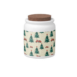 Retro Motorcycle Christmas Treat Station Candy Jar