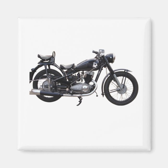 Retro Motorcycle Magnet (Front)