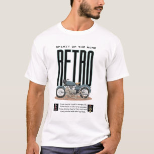 Retro Motorcycle Rider Shirt– Spirit of the Road T-Shirt