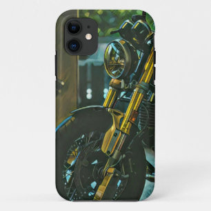 retro motorcycles motorcyclist gift iPhone 11 case
