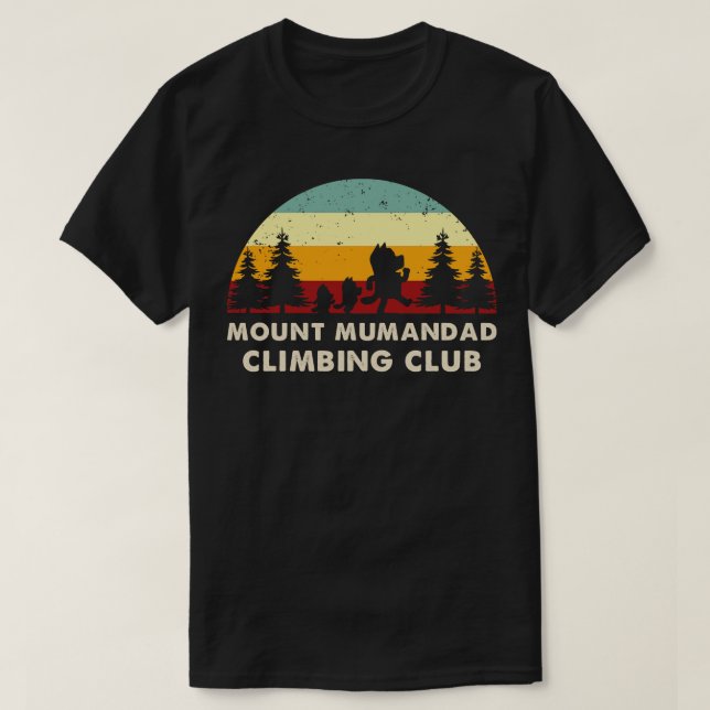 Retro Mount Mumandad Climbing Club T-Shirt (Design Front)