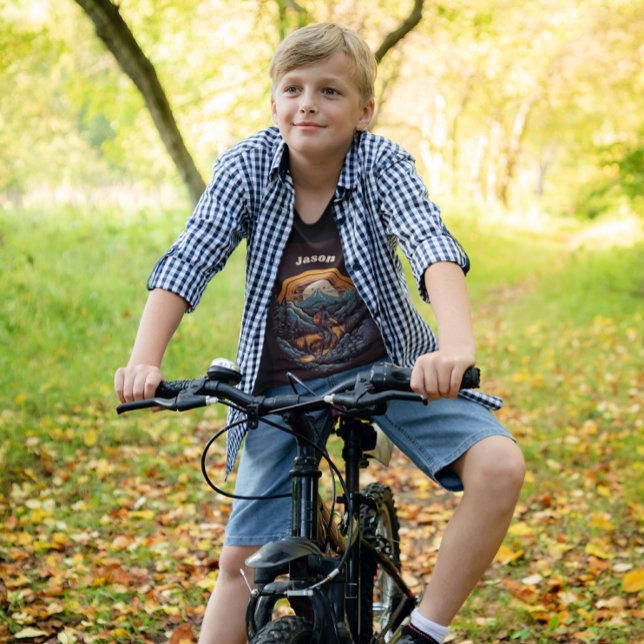 Retro Mountain Adventure Cycling Life, custom T-Shirt (Creator Uploaded)