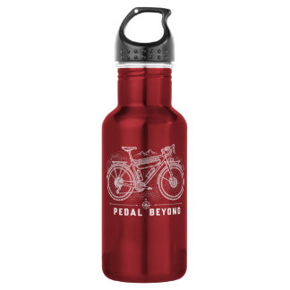 Retro Mountain Bike Adventure Water Bottle