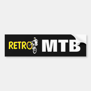 Retro Mountain bike Bumper Sticker