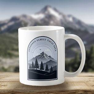 Retro Mountain Family Vacation Blue ID1136 Coffee Mug