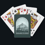 Retro Mountain Family Vacation Teal ID1136 Poker Cards<br><div class="desc">Celebrate the beauty of the mountains with this personalized “Family Reunion” design, perfect for your mountain adventure. With its vintage-style layout, striking color palette in shades of teal, and soaring alpine peaks surrounded by evergreen trees, this graphic adds a touch of wilderness style to your vacation gear. Personalize with your...</div>