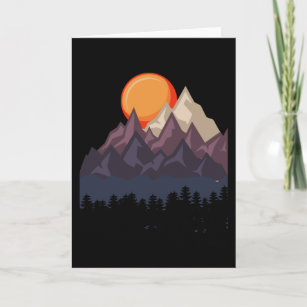 PERSONALISED HIKING WALKING MOUNTAINS BIRTHDAY ANY OCCASION CARD illus insert 
