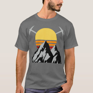 Retro Mountain Ice Climbing 1 T-Shirt