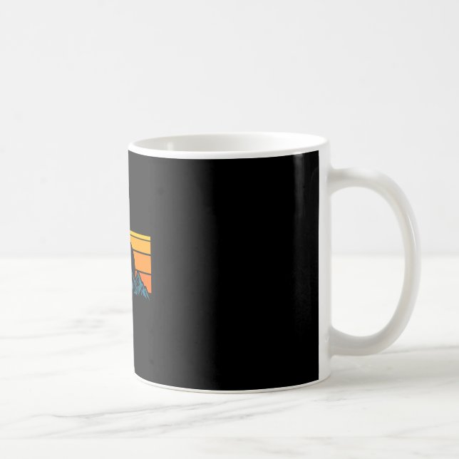 Retro Mountain Silhouette Coffee Mug (Right)