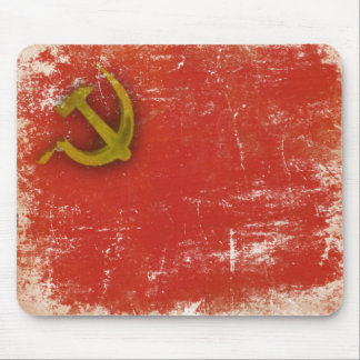 Retro Mousepad with Dirty Old Soviet Union Flag
